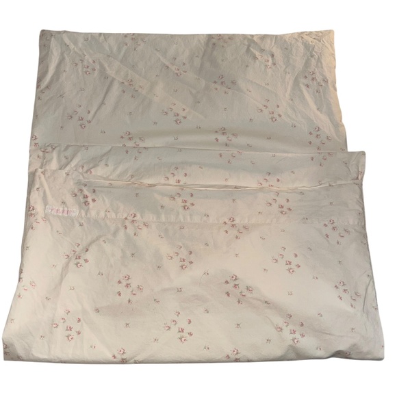 Shabby Chic pink mini rose single King pillow case  DISCONTINUED - Picture 1 of 5